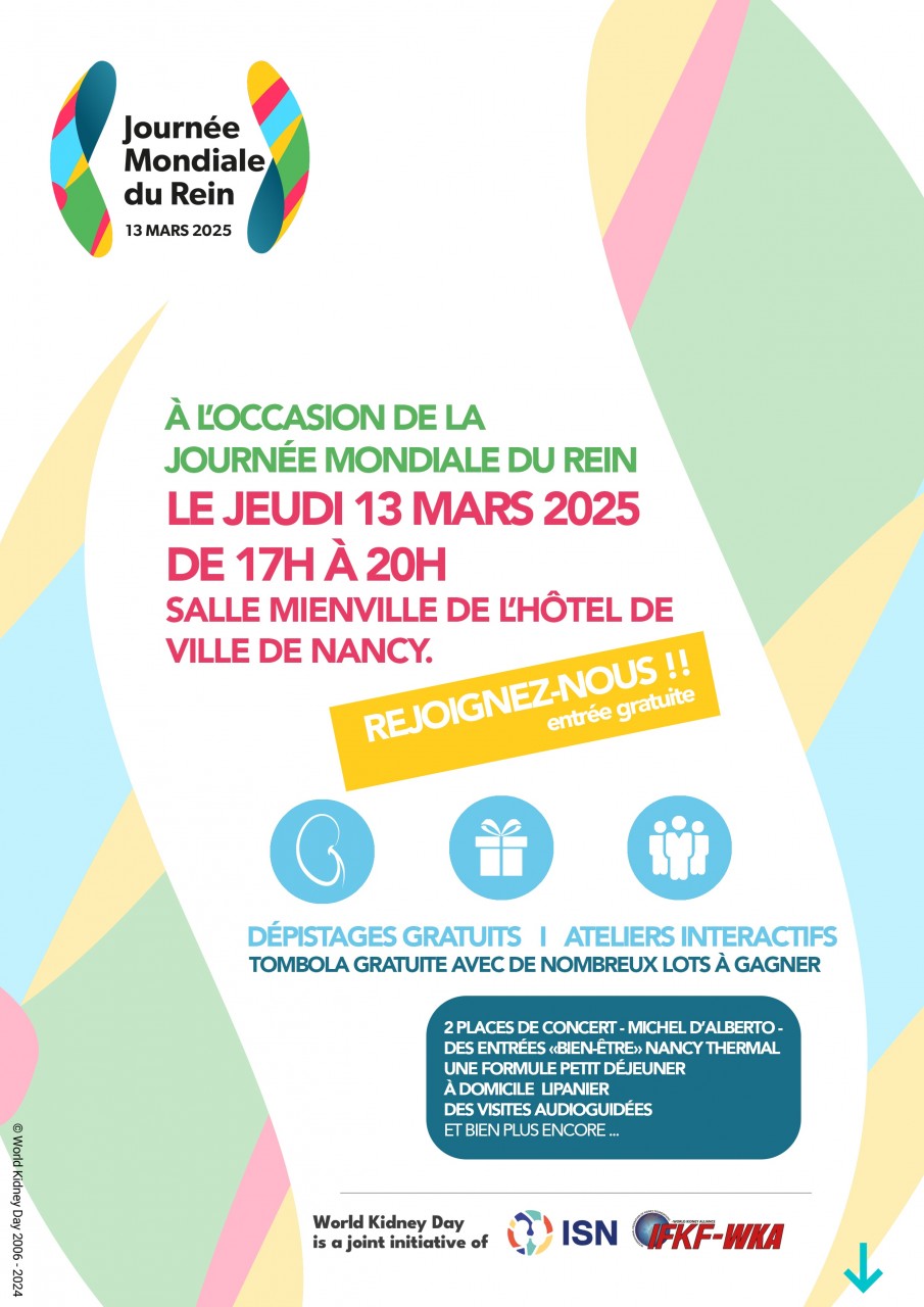Sensibilisation aux Maladies Rénales : Une Semaine de Prévention et de Dépistage à Nancy