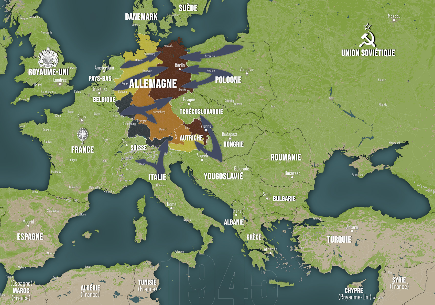 L&rsquo;Europe dans la guerre, le monde en mouvement